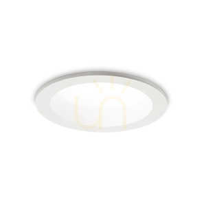 Infälld takarmatur Ideallux BASIC vit LED 20W 3000K 193533