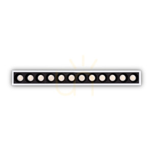 Infälld takarmatur Ideallux LIKA 327518 vit LED 20W 3000K 23,6 cm