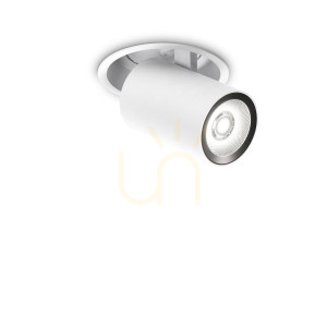 Infälld takarmatur Ideallux NOVA vit LED 12W 4000K 10 cm 267937