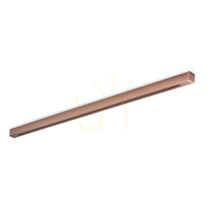 Takrosett Ideallux Rosone lineär 120 cm koppar 6 lampor 328782
