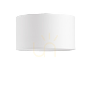 Lampskärm Ideallux SET UP Paralume Cilindro vit tyg Ø70 cm 260471