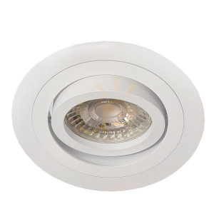 Infälld spotlight Antigo Tochi vit stål GU10 LED 5,5 cm 3025