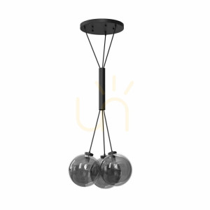 Pendellampa Antigo iO 3 svart 60 cm LED E27 9143