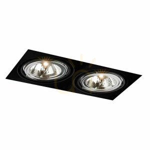 Inbyggd armatur Antigo Komoro 2x LED ES111 svart 3309