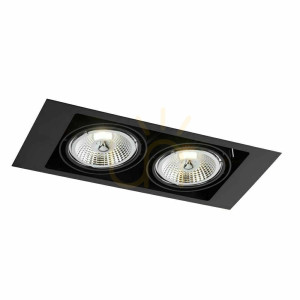Inbyggd armatur Antigo Muko 2 svart LED ES111 3313