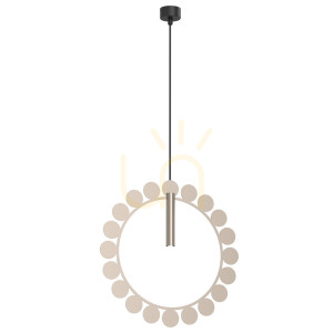 Pendellampa Antigo no. O platina matt 42 cm stål 5061