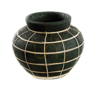 Vas BAZAR BIZAR Terracotta Collection svart natur terrakotta rotting M