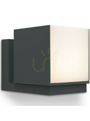 Utomhusvägglampa Lutec Cuba LED 12W antracit aluminium IP54