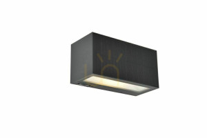 Vägglampa utomhus Lutec INKA Hybrid LED 9W grå 6989101118