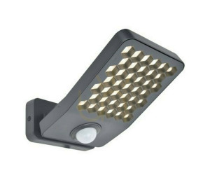 Utomhusvägglampa Lutec Atlantis LED 14W 2000lm grå aluminium IP54
