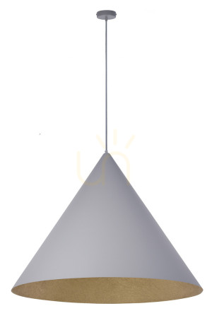 Pendellampa Sigma VESUVIO 3xE27 grå/guld 77 cm 41050