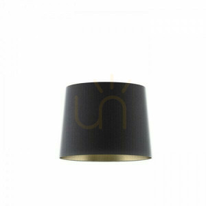 Skärm, Lampskärm Aspro 40/30 Polycotton Svart/Vit PVC Max. 23 W