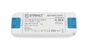 CobaltElectro PFV 24V 30W IP20 B LED strömförsörjning.