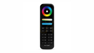 LED-radiofjärrkontroll - 8 ZONER - RGB+CCT (RGBWW) SVART