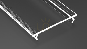 LED-profildiffusor LUMINES DOUBLE Fractal PC klar 1 m