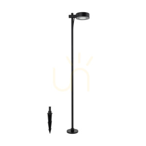 TESSA LED Nowodvorski svart 100 cm justerbar stående trädgårdslampa 11541