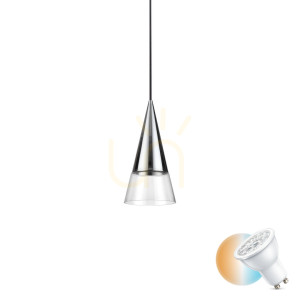 Taklampa Ideallux Cono SP1 321462 krom GU10 15 cm