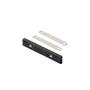 Linjär koppling Ideallux DEVA recessed svart aluminium 8 cm 339399