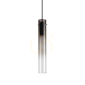 Pendellampa Ideallux FLAM 345512 i glas och metall krom LED 10W 6 cm