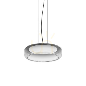 Taklampa Ideallux Topico 333045 Ø45 cm LED glas svart
