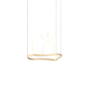 Taklampa Ideallux Waves guld LED 37W 345222