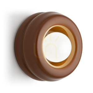 Vägglampa Argon TEVO 8812 vit terrakotta glas G9 IP20