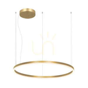 Zambelis Pendellampa LED 84W 3000K Guld Matt Aluminium Akryl 120 cm