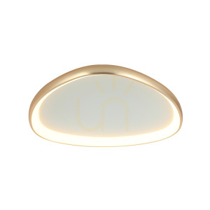 Plafond Zambelis LED 39W 3000K matt guld metall akryl 80 cm