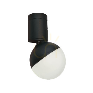 Spot LED-lampa 5W 3000k för flexibla strömskenor svart ZAMBELIS