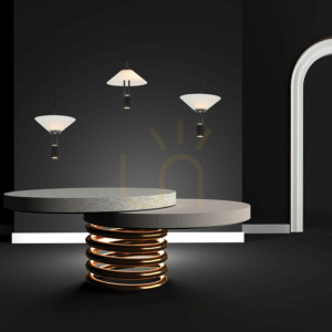 Line LED-lampa 28W 3000k aluminium svart ZAMBELIS