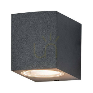 Vägglampa utomhus Zambelis GU10 grafit aluminium IP54