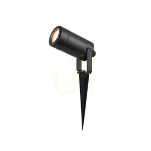 Utomhus spotlights Zambelis svart GU10 IP54 IK4 ABS PC 7W