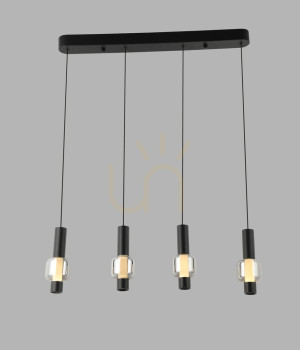 RONDA fyra raka pendellampor 7224-0410 Aviano