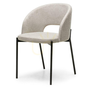 Set om 2 stolar MORES Beige med svarta ben