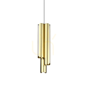 Pendellampa Ideallux DORICA mässing 3-ljus LED dimbar 366494