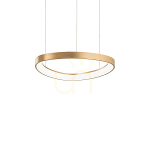 Pendellampa Ideallux GEMINI mässing LED 42,5 cm 4000K 372143
