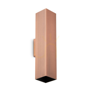 Vägglampa Ideallux LOOK koppar GU10 2x28W 370460