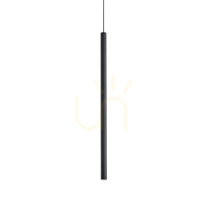 Takpendel Ideallux LOOK svart glas/metall 8 cm 3000K 351636