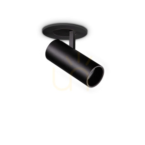Infälld spotlight Ideallux NOVA 364360 svart LED 6W 3000K Ø6,8 cm