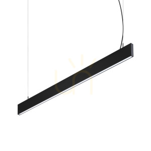 Strömskenebelysning Ideallux STEEL svart LED 4000K Ø120 cm 369020