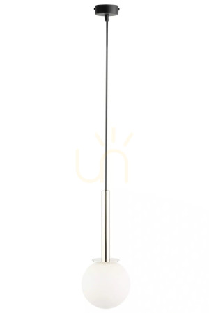 Taklampa Sigma DAISY 1 svart/vit glas G9 justerbar 14 cm 40763