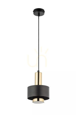 Taklampa Sigma RIF LUX 1 S svart/guld 15 cm GX53 40718