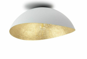 Plafond Sigma Solaris vit/guld E27 33 cm 40611