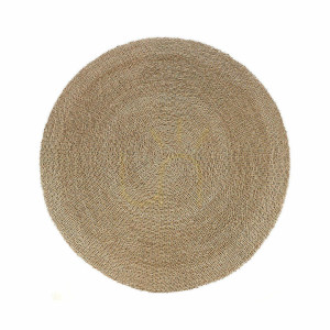 Handgjord matta BAZAR BIZAR Sizali Naturell 200x200 cm Carpets & Runners