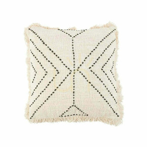 Kuddfodral Tribal naturfärgad svart 50x50 cm