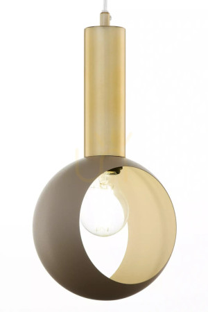 Pendellampa Sigma VITRUM GOLD varm beige E27 41718