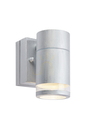 Vägglampa utomhus Markslojd Luno Silver LED IP65 109103