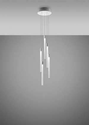 Hängande lampa Fabbian Multispot F32 24cm - 5 - Krom - F32 A02 00