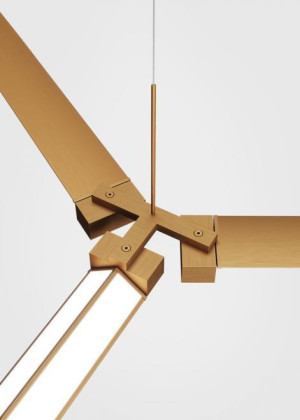 Fabbian Pivot F39 Tillbehör Trippelkoppling - Brons - F39 Z03 76