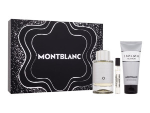 Zestaw Montblanc Explorer Platinum Woda perfumowana 100ml + żel pod prysznic 100ml + woda perfumowana 7,5ml